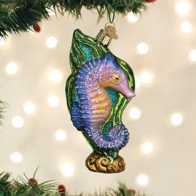 Old World Christmas Bright Seahorse Ornament    