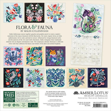 Flora & Fauna 2024 Wall Calendar    