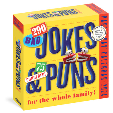 290 Bad Jokes & 75 Punderful Puns For The Whole Family 2024 Page A Day Calendar    