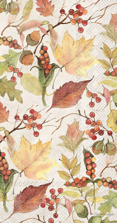 Leaves and Berries - Hostess Napkins    