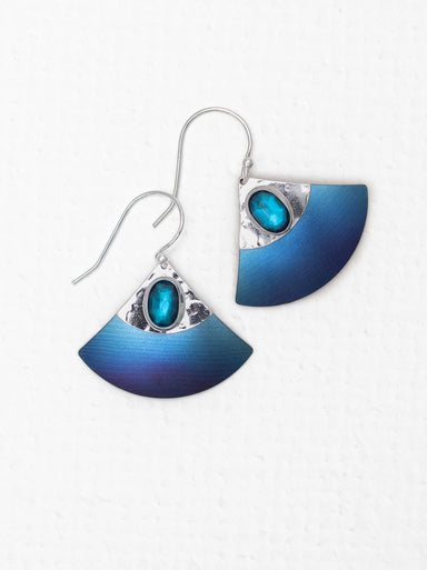 Holly Yashi Monte Carlo Earrings - Blue and Silver