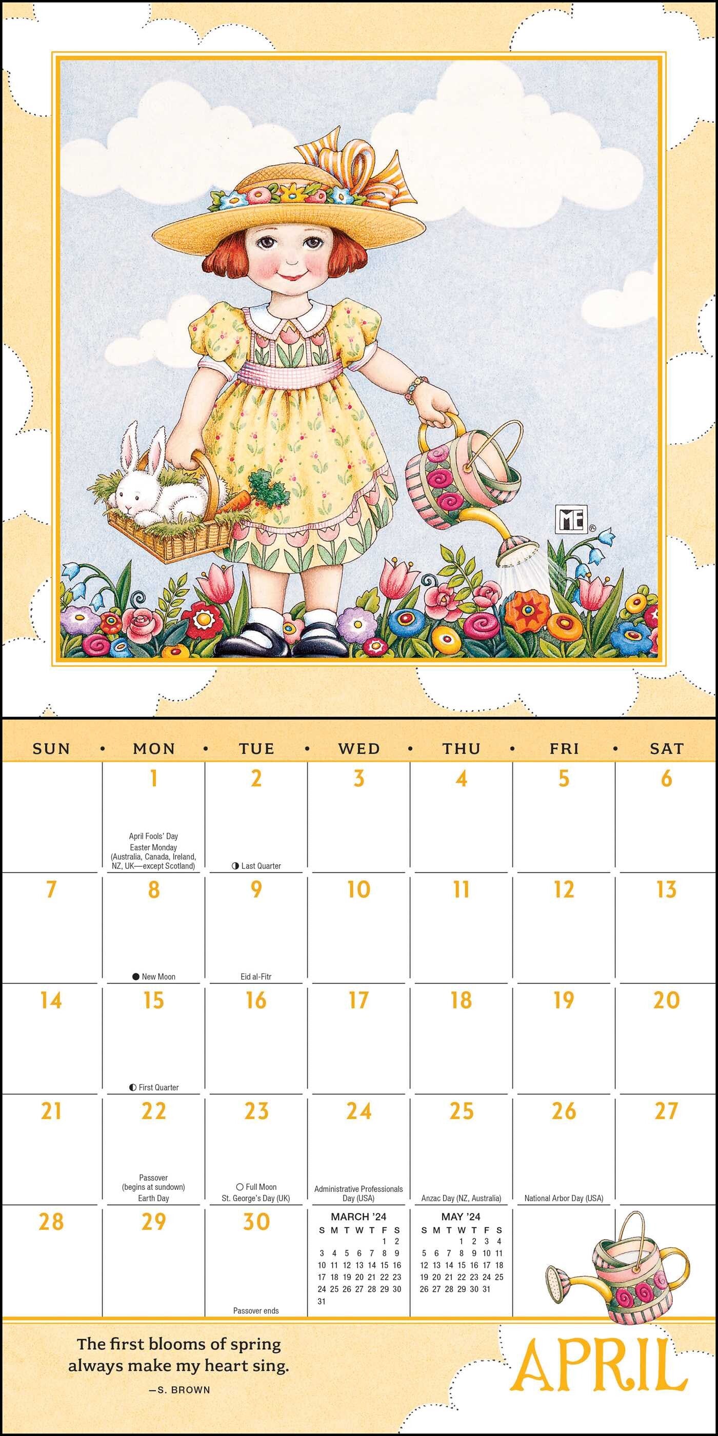 Mary Engelbreit's Life's Simple Pleasures 2024 Mini Wall Calendar    