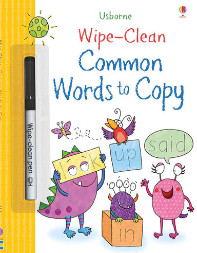 Wipe Clean - Common Words To Copy    
