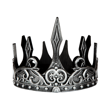 Medieval Crown - Silver and Black    