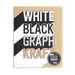 White Black Graph Kraft - The Paper Works Pad    