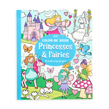 Color-in' Book - Princesses & Fairies    
