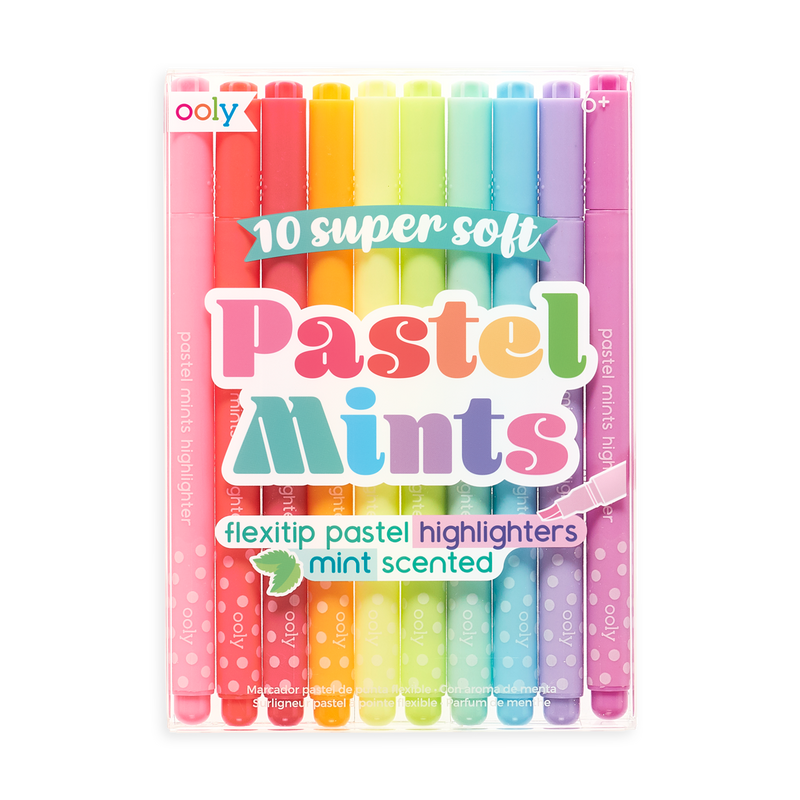 Pastel Mints - Mint Scented Flexitip Pastel Highlighters    