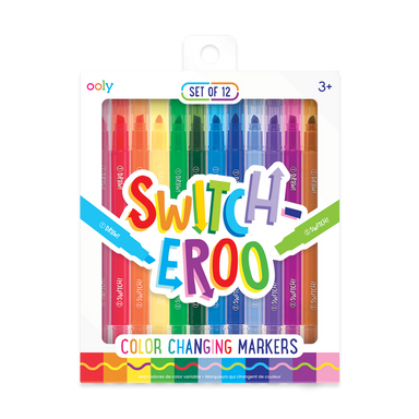 Switch-eroo - 12 Color Changing Markers    