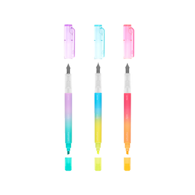 Writers Duo - Colored Ink Fountain Pens    