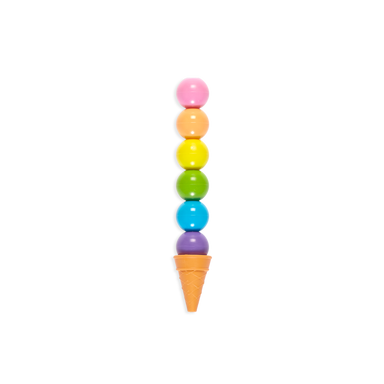 Rainbow Scoops - Erasable Crayons and Scented Eraser    
