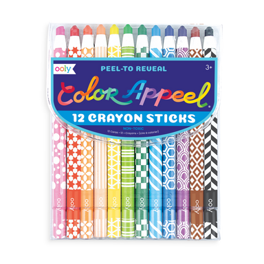 Color-Appeel - 12 Peel To Reveal Crayon Sticks    