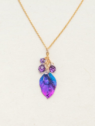 Holly Yashi Petite Cascading Elm Necklace - Blue/Purple    