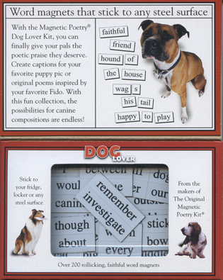 Magnetic Poetry - Dog Lover    