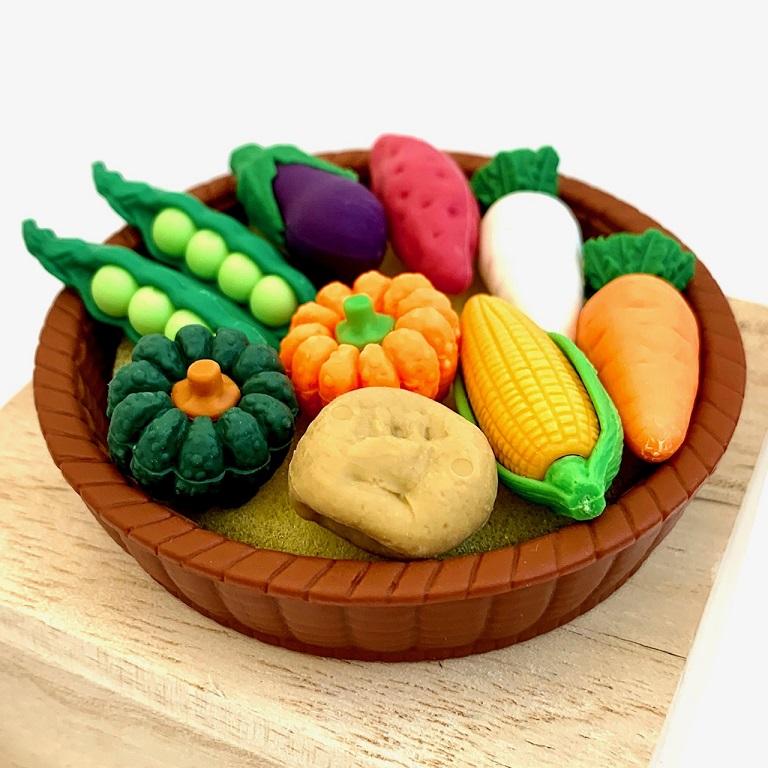 Vegetable Basket - Iwako Puzzle Erasers    