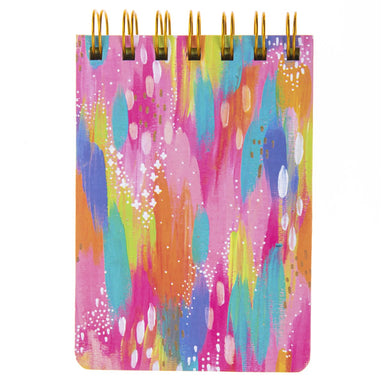 Brush Strokes Small Wire Notebook    