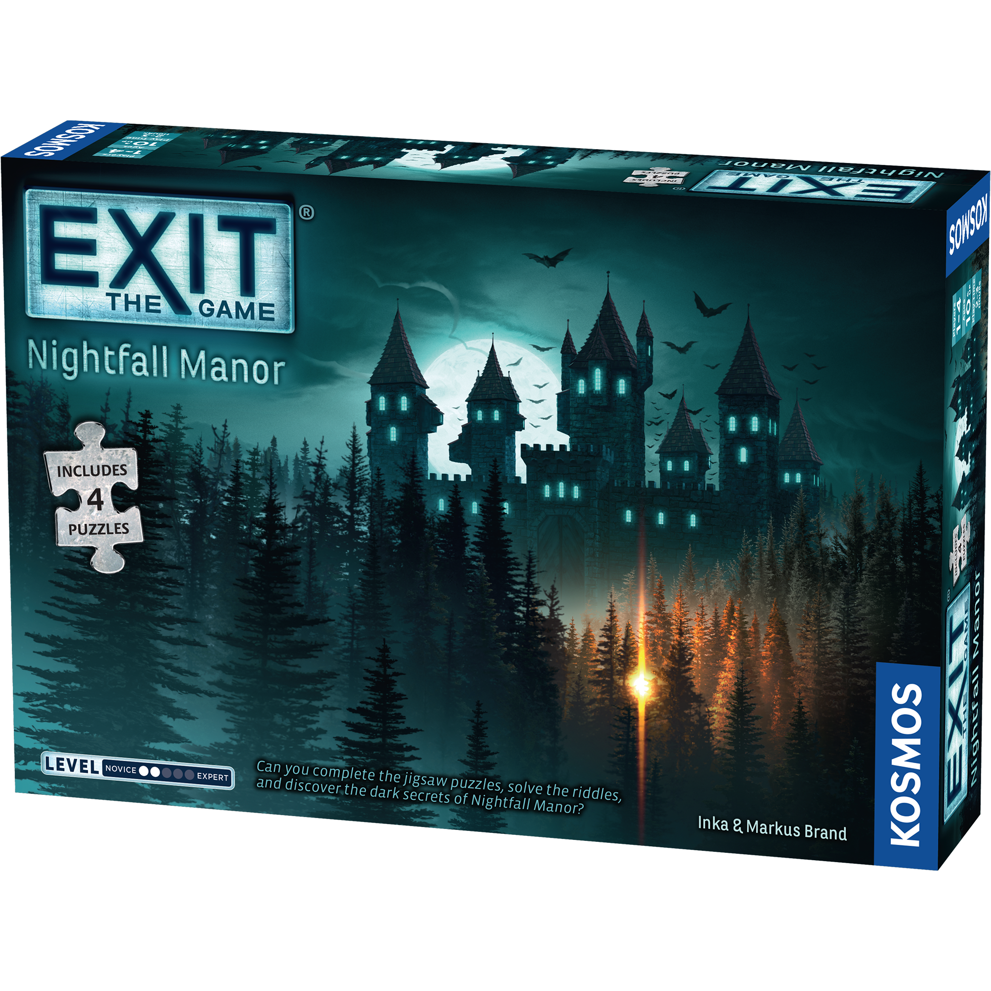 Exit The Game Nightfall Manor - With 4 Puzzles    