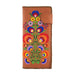 Lavishy Embroidered Bohemian Flower - Large Flat Vegan Wallet Brown .  3272236.1