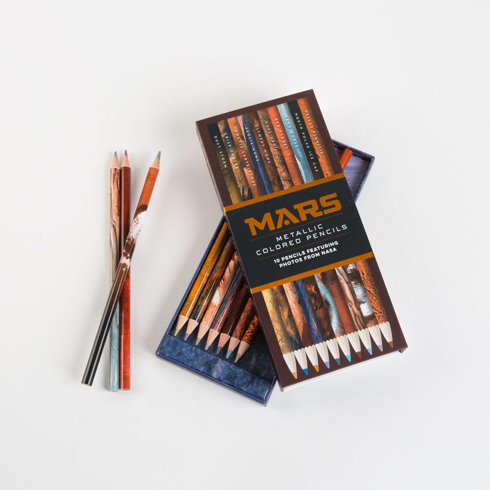 Mars - 10 Metallic Colored Pencils    