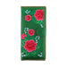 Lavishy Embroidered Mexican Rose - Large Flat Vegan Wallet Green   3272121.1