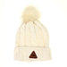 Chico Beanie with Pom and Small Patch IVORY   3263715.2