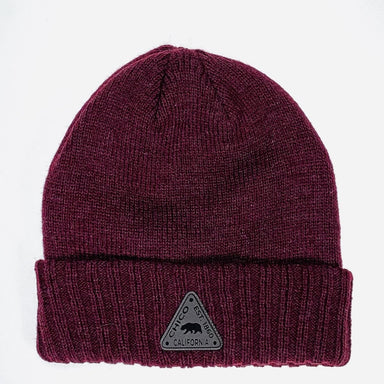 Chico Beanie with Small Patch MAROON   3263717.1