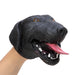 Dog Hand Puppet - Yellow, Brown or Black    
