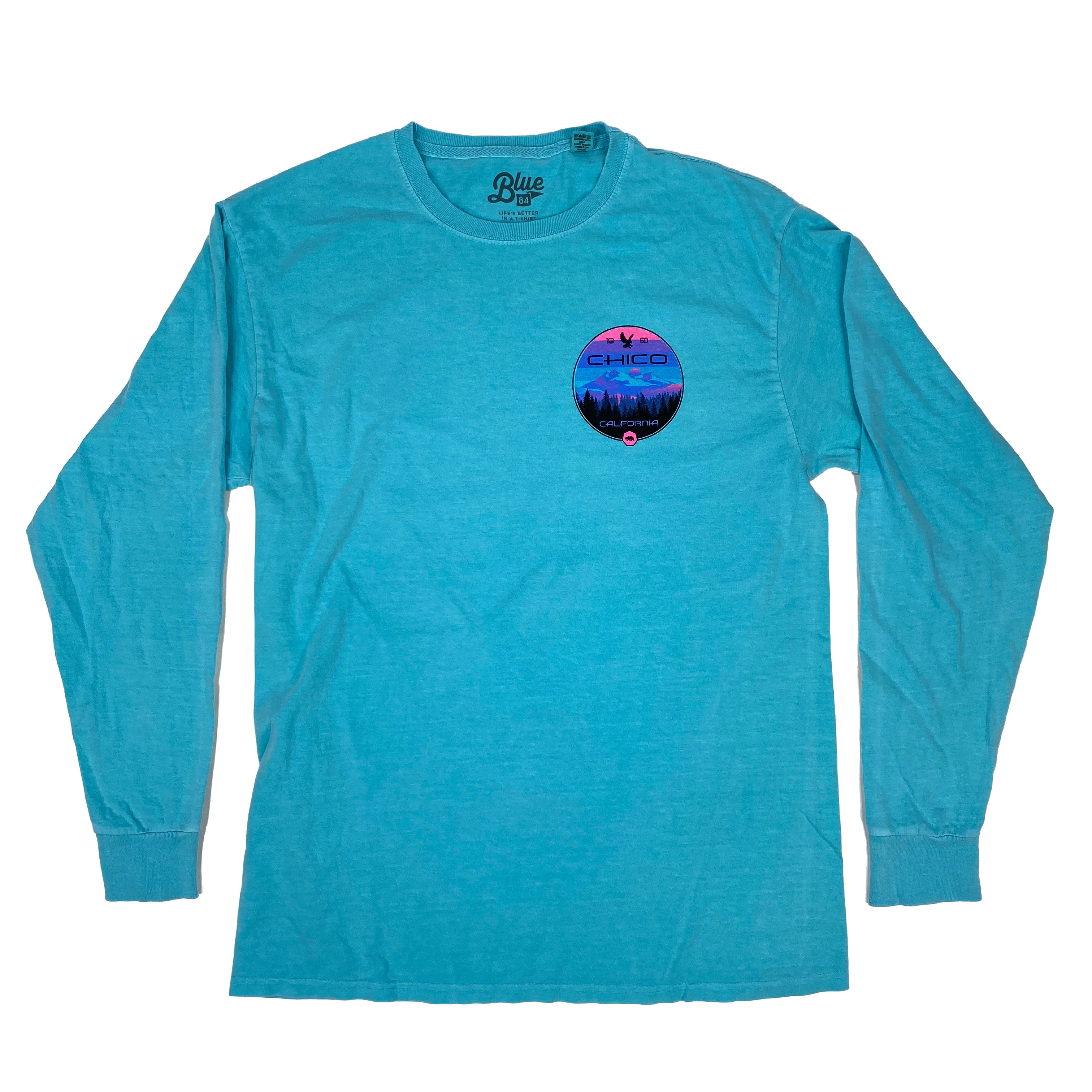 Disunion Mountain - Long Sleeve T-Shirt CARIBBEAN BLUE S  BM8OLR.1