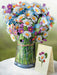 Pop Up Flower Bouquet Greeting Card - Field of Daisies    