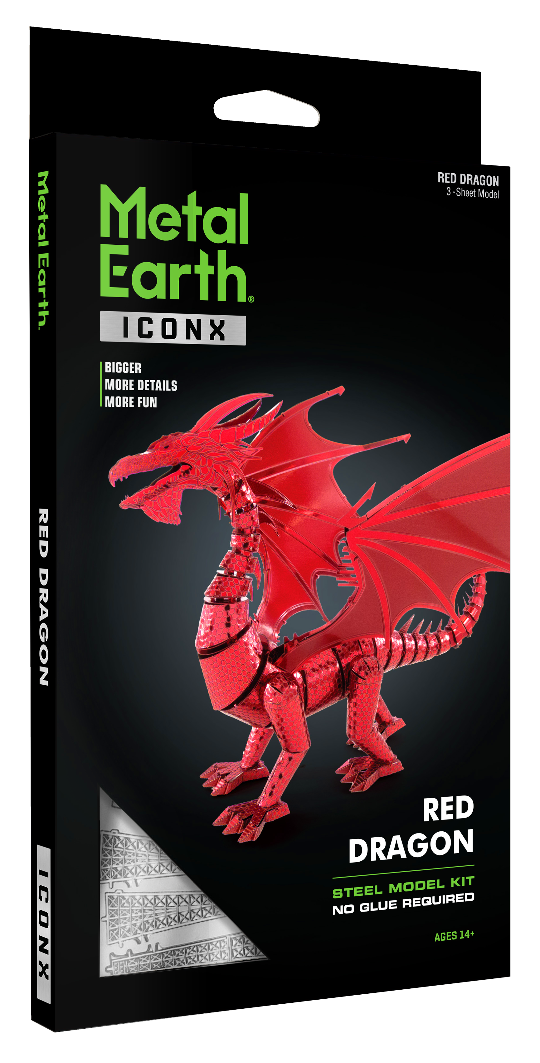 Metal Earth Iconx - Red Dragon    