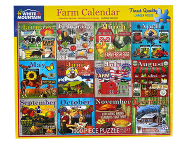 Farm Calendar 1000 Piece Puzzle    