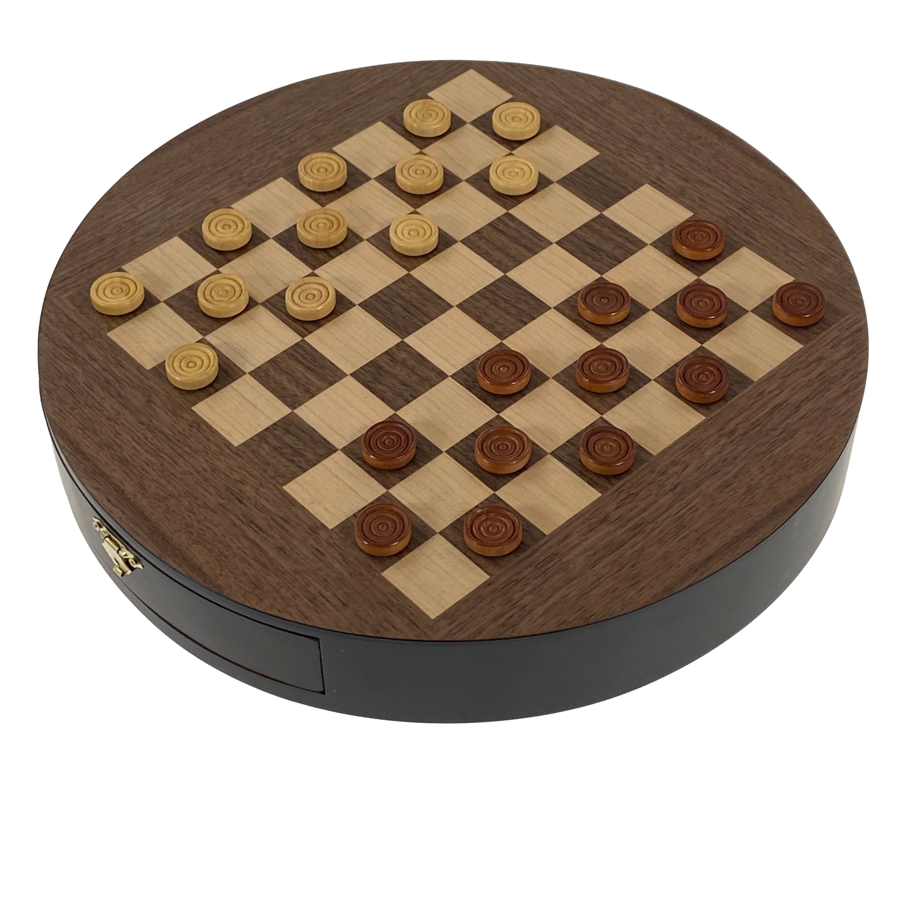 Round 3 in 1 Game Collection - Chess, Checkers, and Chinese Checkers    