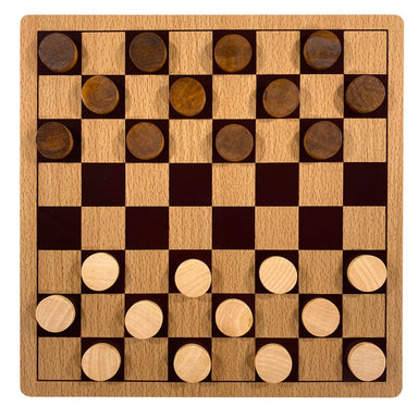 Classic Wooden Game - Checkers    