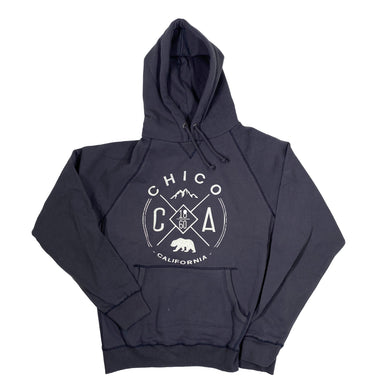 Handmade Mountain - Hooded Chico Sweatshirt NAVY S  3248414.6
