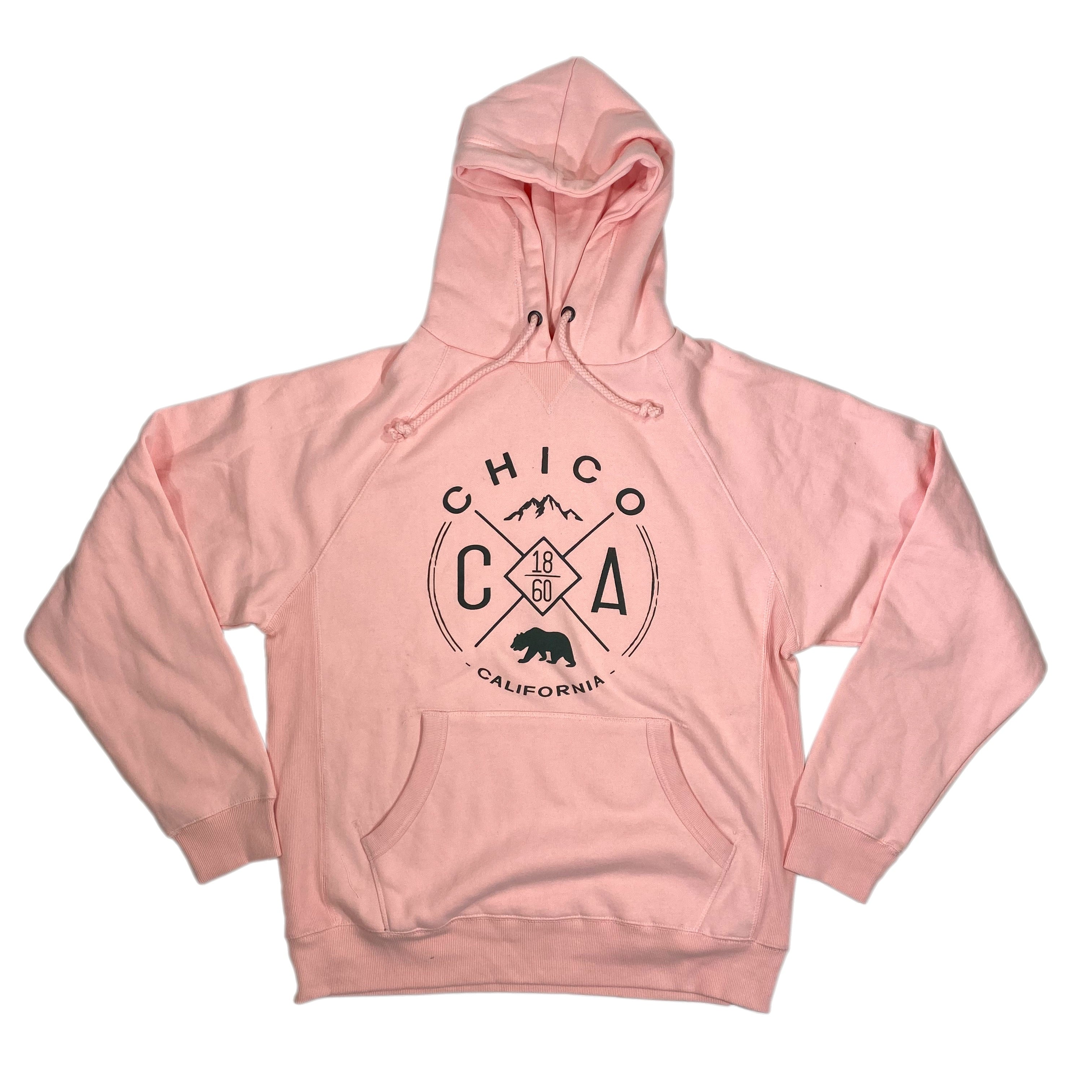 Handmade Mountain - Hooded Chico Sweatshirt SHELL PINK S  3248414.11