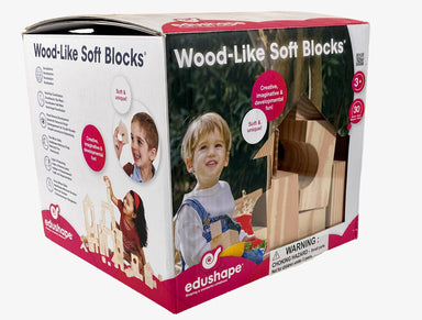 Wood Like Soft Blocks - 30 Piece Count    