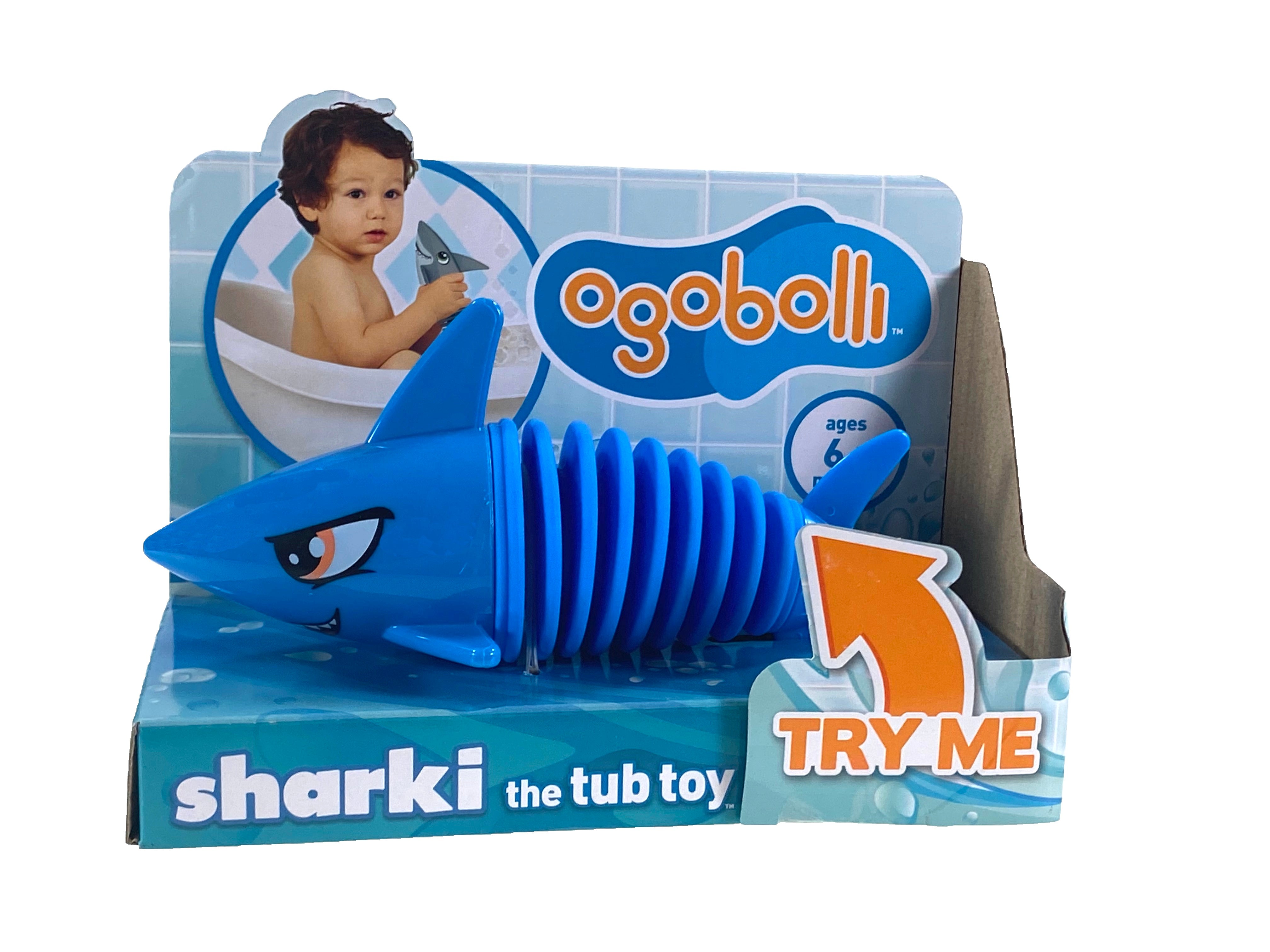 Sharki The Tub Toy - Grey    