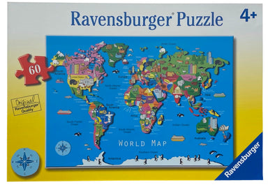 World Map 60 Piece Puzzle    