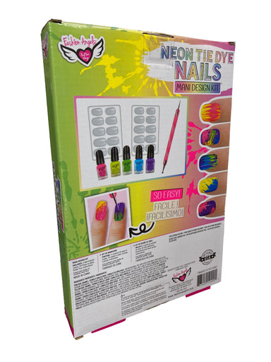 Neon Tie Dye Nails - Mani Design Kit    