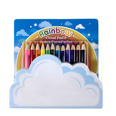 Rainbow Cloud Pad & Color Pencils Set    
