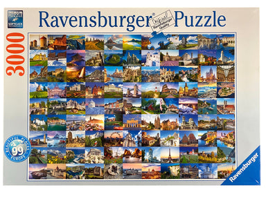 99 Beautiful Places Of Europe 3000 Piece Puzzle    