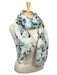 Mint And Blue Butterflies 100% Cotton Scarf    