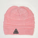 Knit Chico Beanie with Small Patch ROSE QUARTZ   3263716.1
