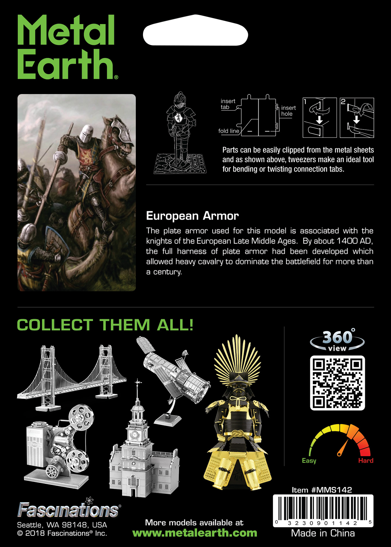 Metal Earth - European Armor    