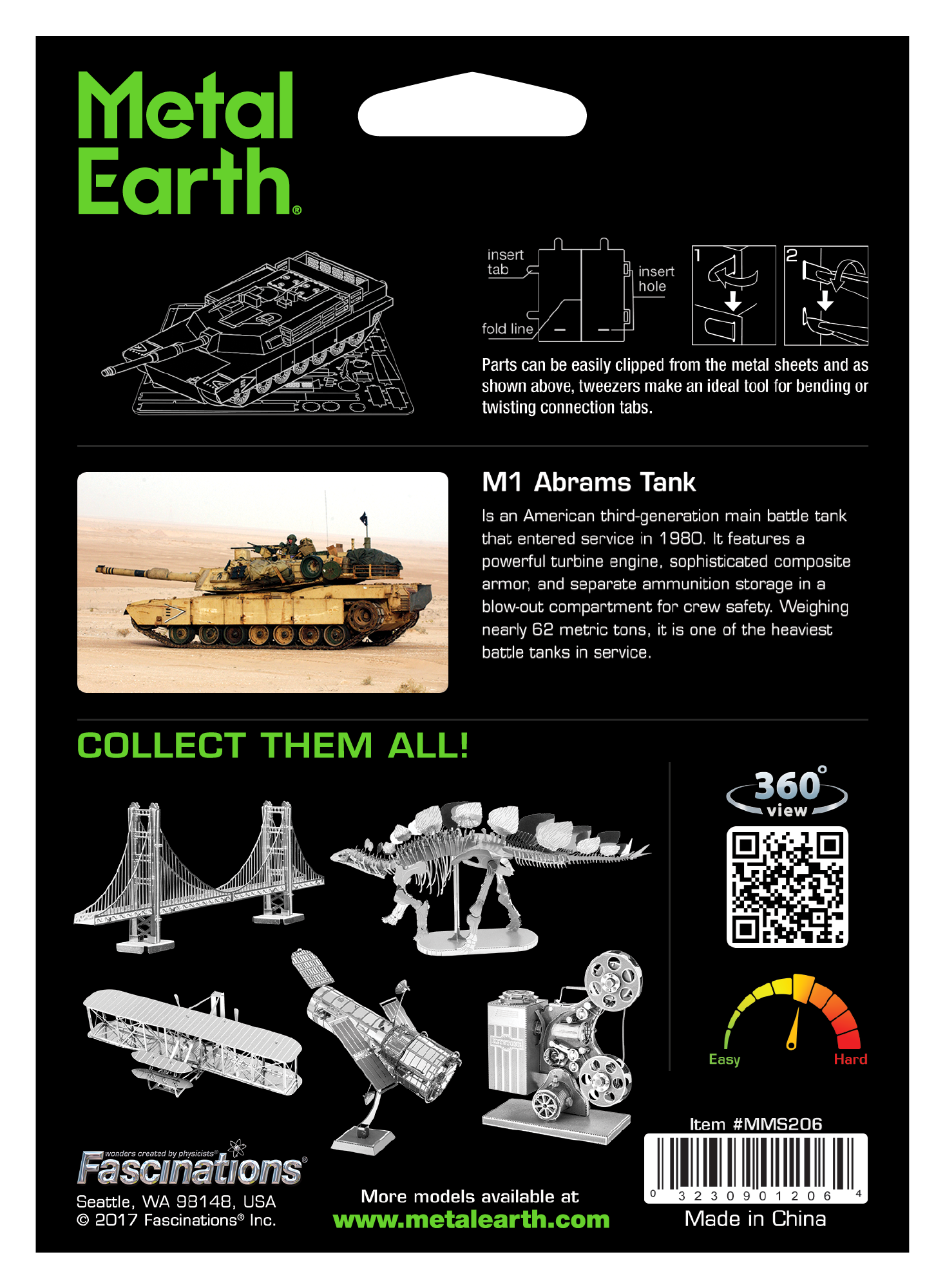 Metal Earth - M1 Abrams Tank    