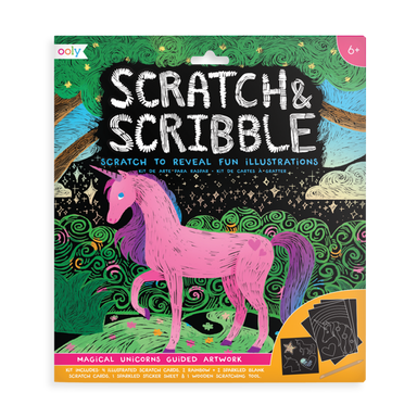 Scratch and Scribble Scratch Art - Magical Unicorns    