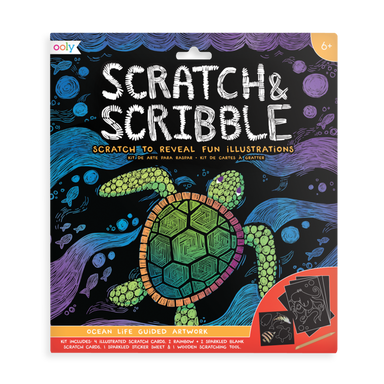 Scratch and Scribble Scratch Art Kit - Ocean Life    