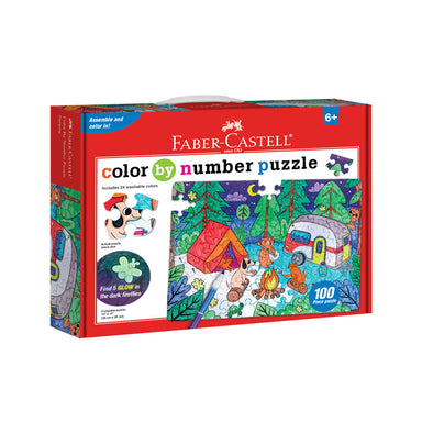 Color By Number 100 Piece Puzzle - Camping    