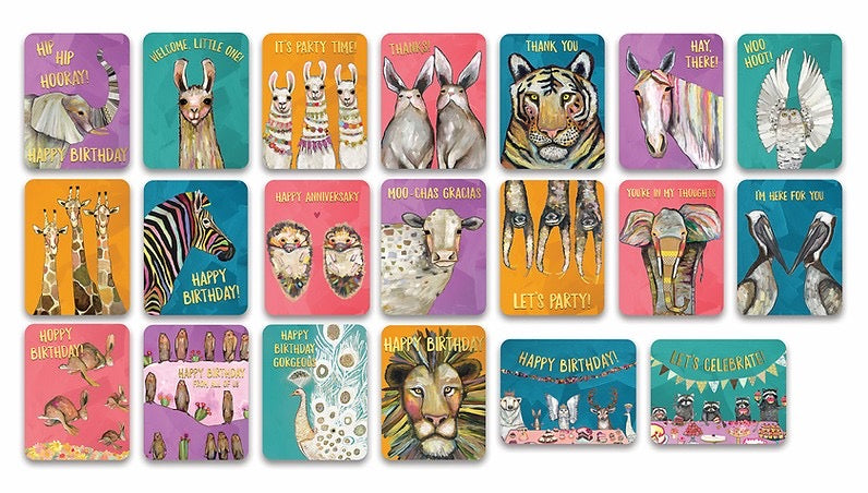 Boxed Assorted Greeting Cards - Majestic Animals    