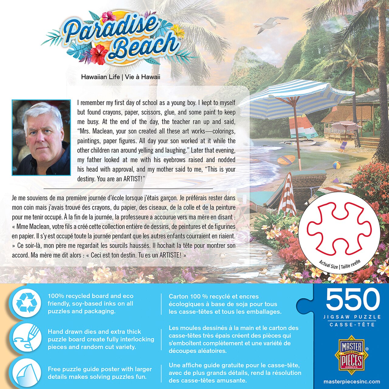 Hawaiian Life 550 Piece Paradise Beach Puzzle    