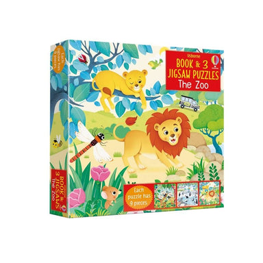 The Zoo - Book and 3 9 Piece Puzzles    